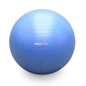 A screen capture of a blue fitness yoga ball from PROIRON. 